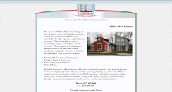 Desktop Screenshot of hollandconstructionandremodeling.com